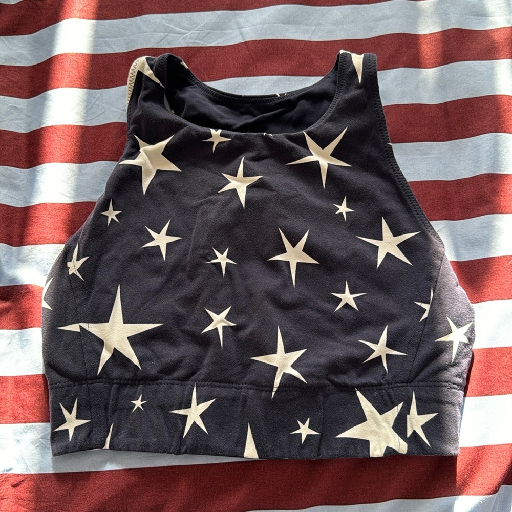 NEW BALANCE FOR JCREW crop top sports bra size M